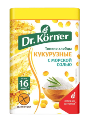Хлебцы кукуруз Др Кёрнер с морск солью 100 гр