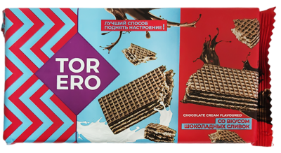 Вафли Тореро cо вкусом шоколадных сливок 200г