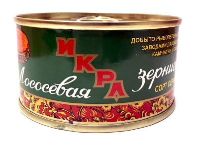 Икра лососевая зернистая горбуши Авистрон 140г ж/б