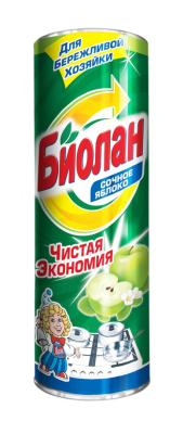 Средство чистящее Биолан 400г Сочное яблоко