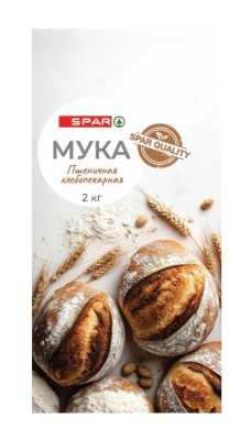 Мука пшеничная SPAR в/с 2кг