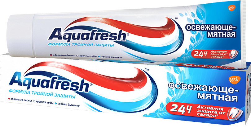 Зубная паста Аквафреш 3-Тотал Синяя 100мл