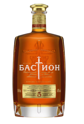Коньяк Бастион 5 лет 1л 40%