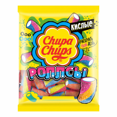 Мармелад жевательный Чупа-Чупс Кислые Роллсы 70г