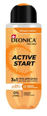 Гель для душа Деоника for Men 400мл Active Start