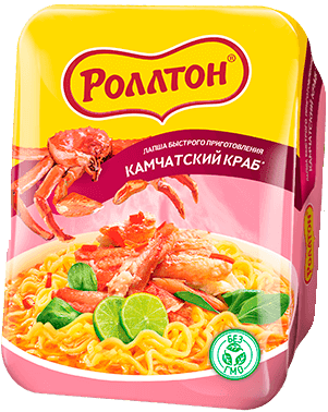 Лапша б/п Ролтон камчатский краб 90г лоток