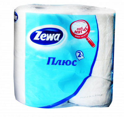 Бумага туалетная Зева 2-сл 4 рул белая