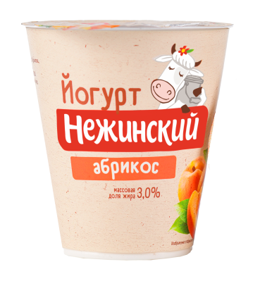 Йогурт Нежинская МФ Абрикос 3,0% 290г БЗМЖ