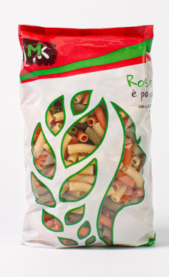 Макар изд Rossana e`pappare Тортильони Триколор томатно-шпинатные 400г