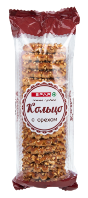 Печенье SPAR сдобное Кольцо с орехом 225г
