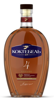 Коньяк Коктебель 4 года 0,5л 40%