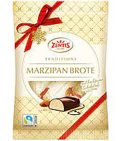 Батончик марципановый Зентис в шоколаде 100г
