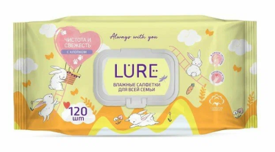 Салфетки влаж Лур А120 с клапаном