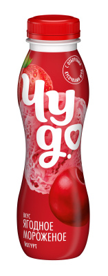 Йогурт питьевой Чудо Ягодное мороженое 1,9% 260г БЗМЖ