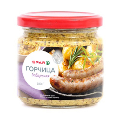 Горчица SPAR Баварская 180г