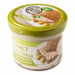 Риет из тунца с оливками и огурцами Меридиан ЭКО 100г