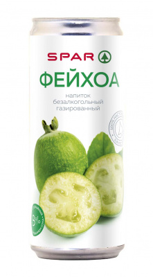 Напиток б/а газ SPAR со вкусом Фейхоа 0,33л ж/б