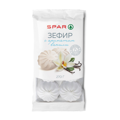 Зефир SPAR с ароматом ванили 270г