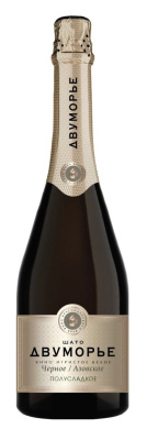 Вино игристое Шато Двуморье бел п/сл 0,75л 12,5%