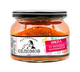 Икра из молодых баклажанов Ресторация Обломов 320г