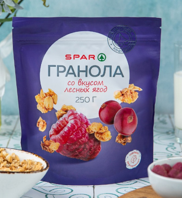 Гранола SPAR со вкусом лесных ягод 250г