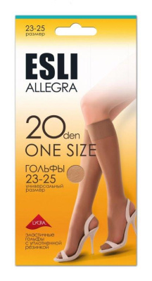 Гольфы женские Esli Allegra 20 1 пара р.23-25 nero 17С-182СПЕ