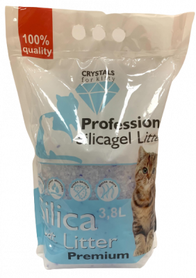 Наполнитель для кошачьего туалета Crystals for kitty силикагелевый 3,8л