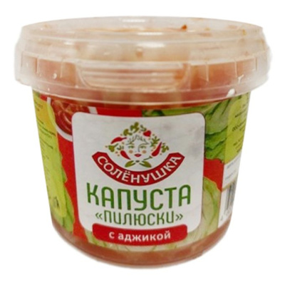 Капуста Пилюски с аджикой Соленушка пл/б 0,36кг