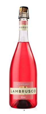 Сидр Вилла Бланка Ламбруско Россо газ п/сл 0,75л 6%