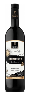 Вино Шато Орхеви Цинандали бел сух 0,75л 10,5-12%