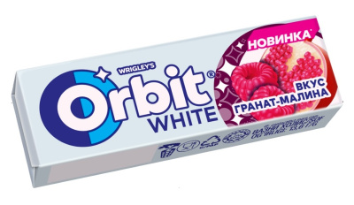 Жевательная резинка Орбит Малина/Гранат 13,6г
