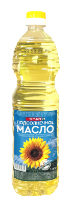 Масло подсолнечное SPAR рафинированное 1л