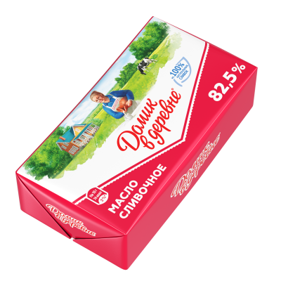 Масло сливочное Домик в Деревне 82,5% 180г БЗМЖ