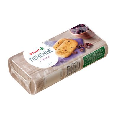Печенье SPAR с изюмом 220г