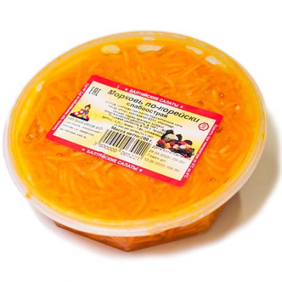 Морковь по-корейски Балтийские салаты 200г