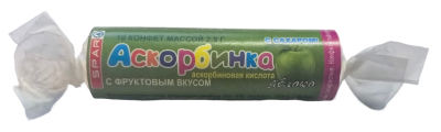 Конфеты Аскорбинка SPAR со вкусом яблока 29г