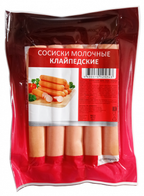 Сосиски Клайпедские молочные ДолговГрупп 700г