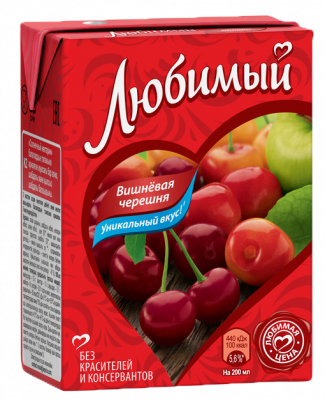 Напиток Любимый Вишневая Черешня 0,2л