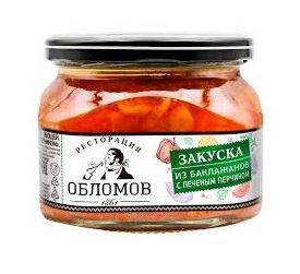 Закуска из баклажан Ресторация Обломов 330г