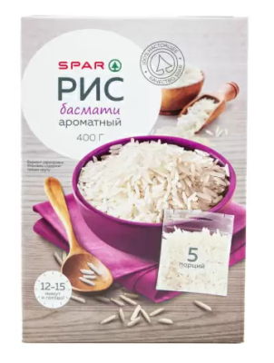 Рис Басмати SPAR 5*80г