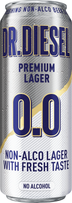 Напиток пивной б/а Доктор Дизель Премиум Лагер 0,43л ж/б
