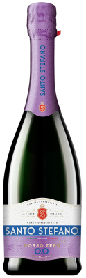 Вино игристое Санто Стефано Россо безалкогольное сильногазированное 0,75л