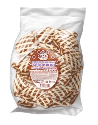 Пряники Коврижка Дымка с черной смородиной 500г