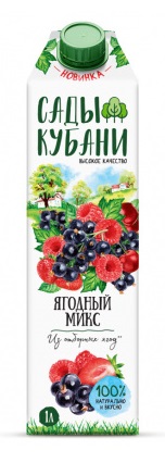 Нектар Сады Кубани Ягодный микс 1л