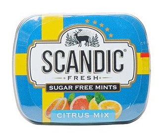 Драже Скандик Цитрусовый микс без сахара 14г