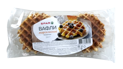 Вафли SPAR Бисквитные Марсельские 110г