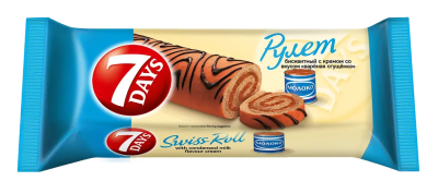 Рулет бисквитный 7Дней Вареная сгущёнка 200г