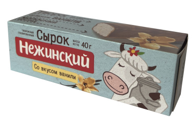 Сырок творожный глазированный Нежинский Ванильный в шоколаде 18% 40г БЗМЖ