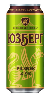 Пиво светлое Юзберг Пилснер 0,45л 4,9% ж/б