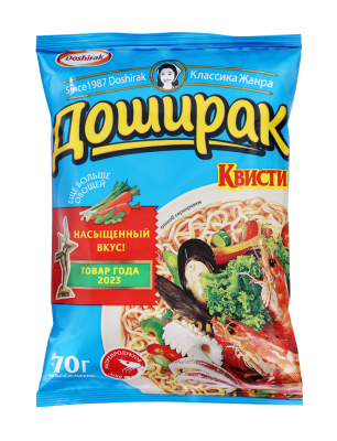 Лапша б/п Доширак Квисти со вкусом Морепродуктов 70г